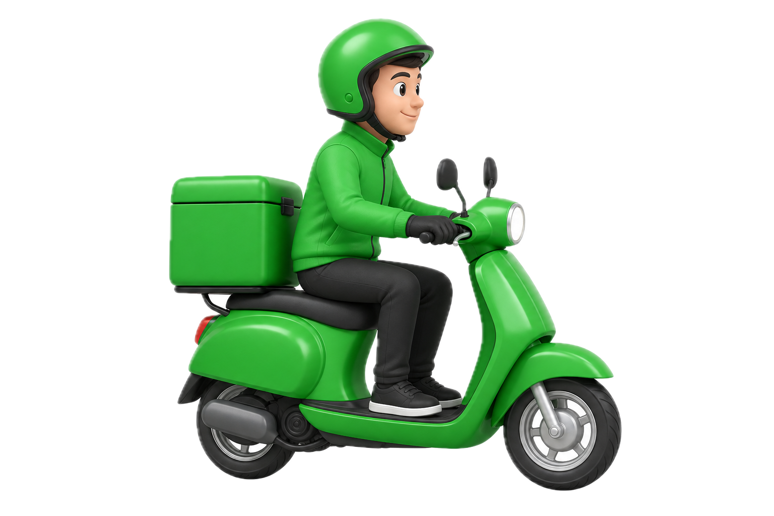 Capzul delivery partner on scooter