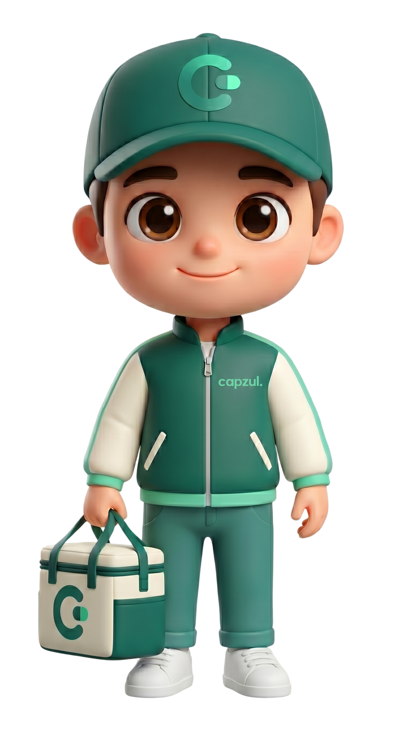 Capzul delivery mascot